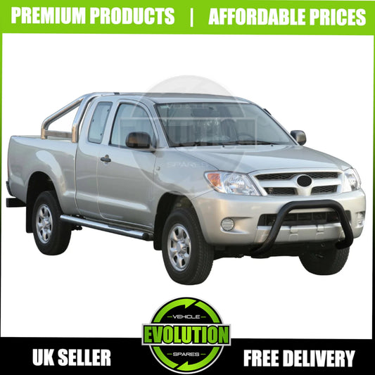 TO FIT TOYOTA HILUX VIGO 2005-2016 BLACK AXLE NUDGE A-BAR, BULL BAR GUARD