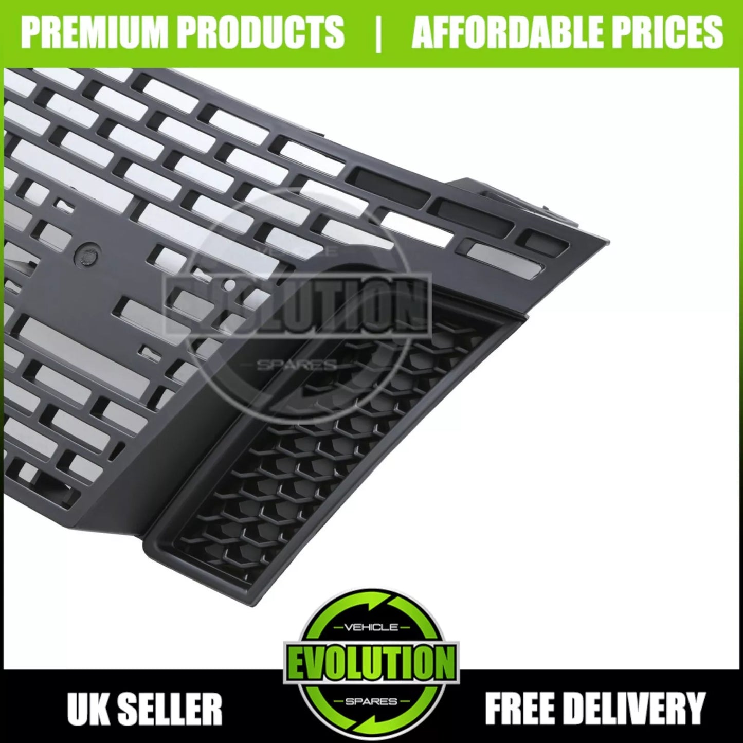 MATTE BLACK FRONT BUMPER GRILLE GRILL FOR FORD RANGER T6 2012-2015