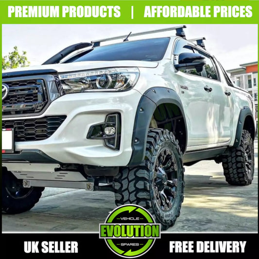 fits TOYOTA HILUX 2019-2024 Wide Wheel Arches Arche Fender Flares - Matte Black