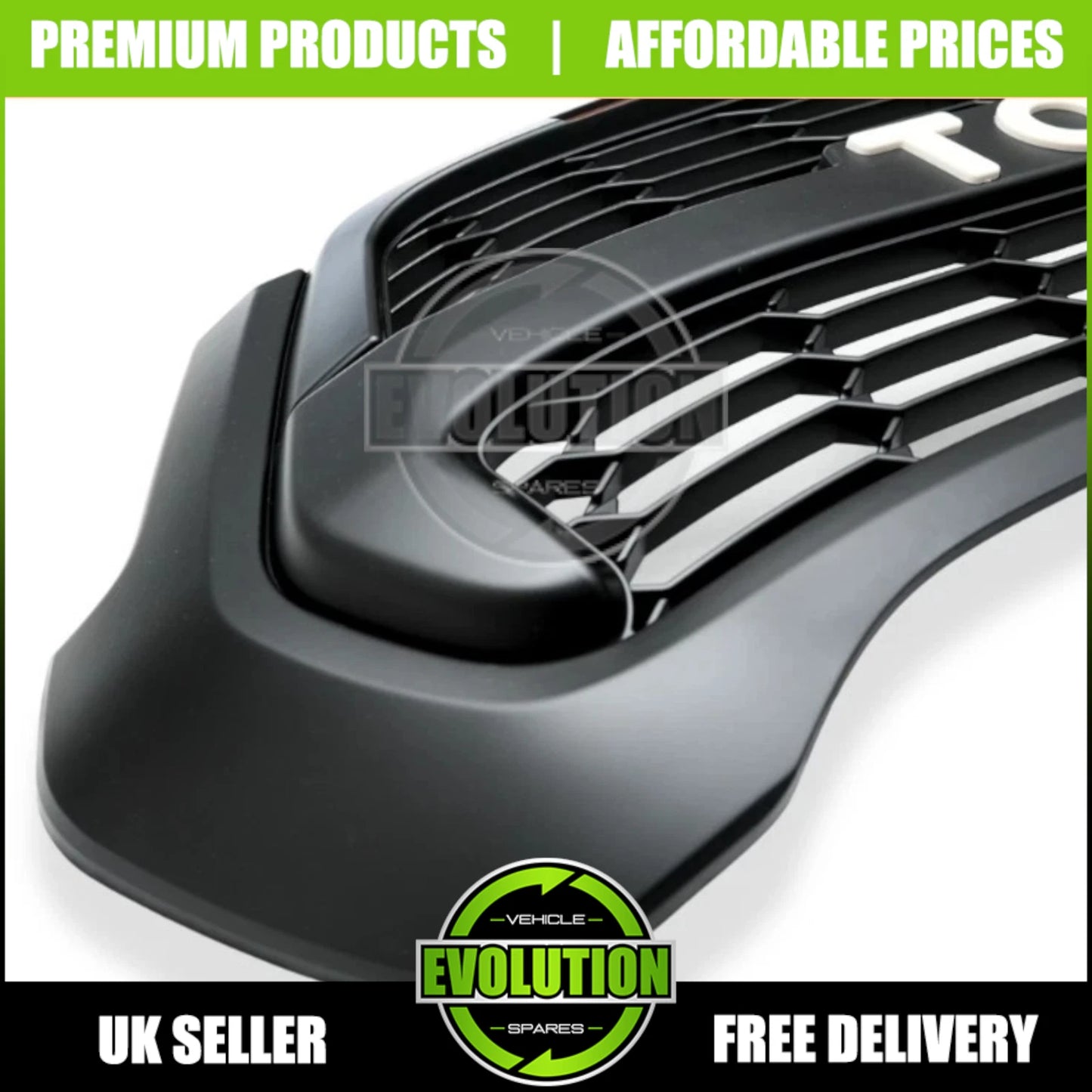 FRONT GRILLE GRILL GR SPORT STYLE MATTE FITS TOYOTA HILUX INVINCIBLE 2020-2024