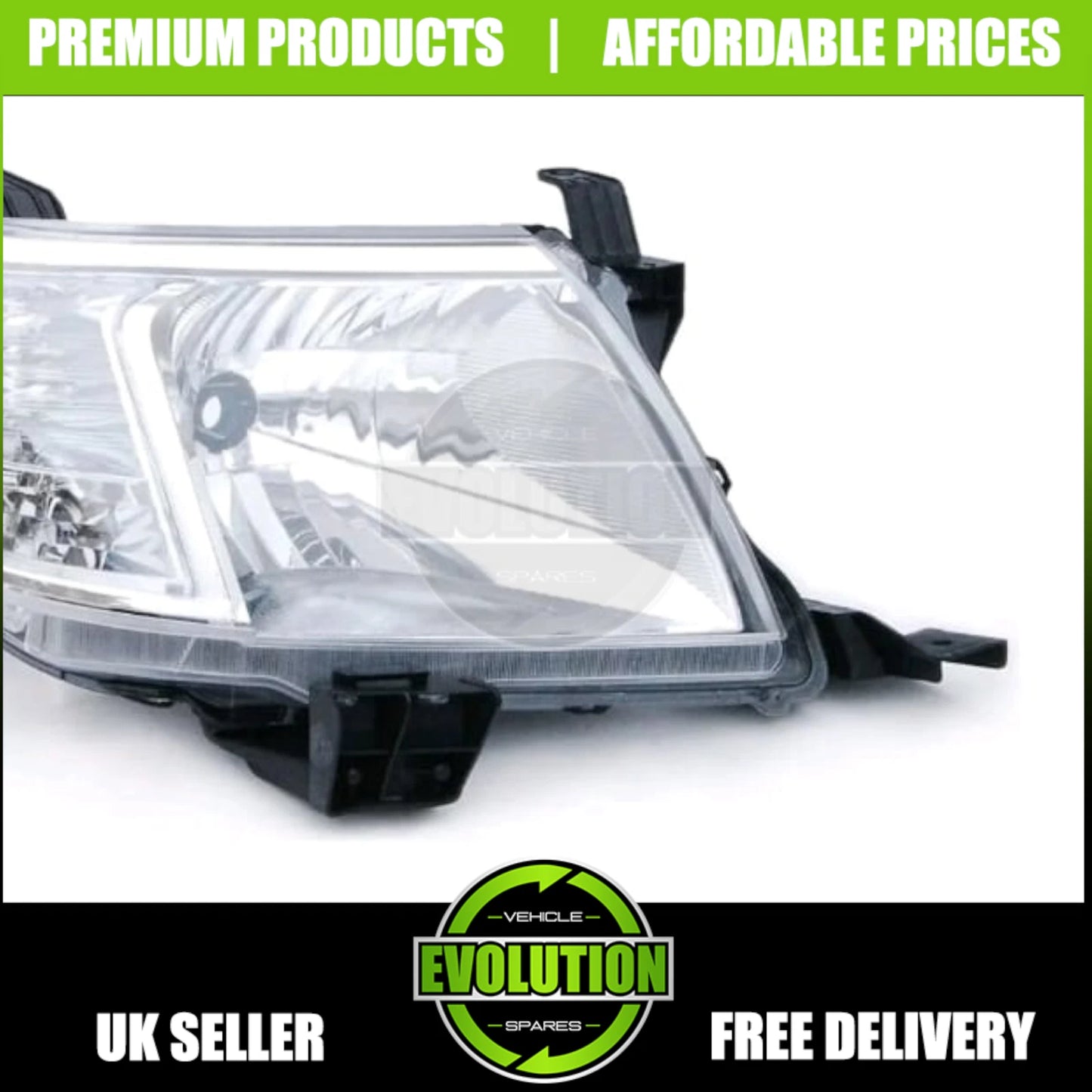 PAIR LEFT RIGHT FRONT HALOGEN HEADLIGHT LAMPS FITS FOR TOYOTA HILUX 2012-2016