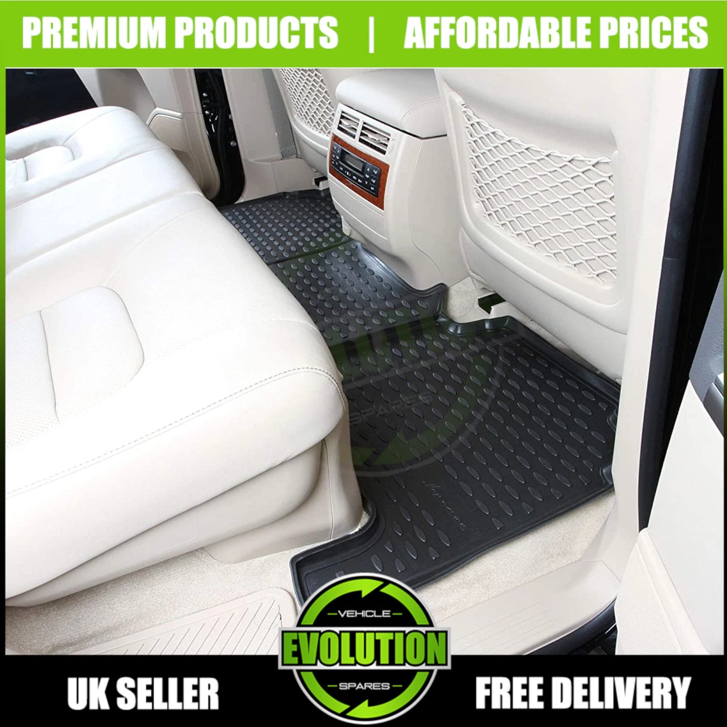 Tailored Rubber Floor Mats Mat FITS TOYOTA HILUX D-CAB 2016-2024 Set heavy duty