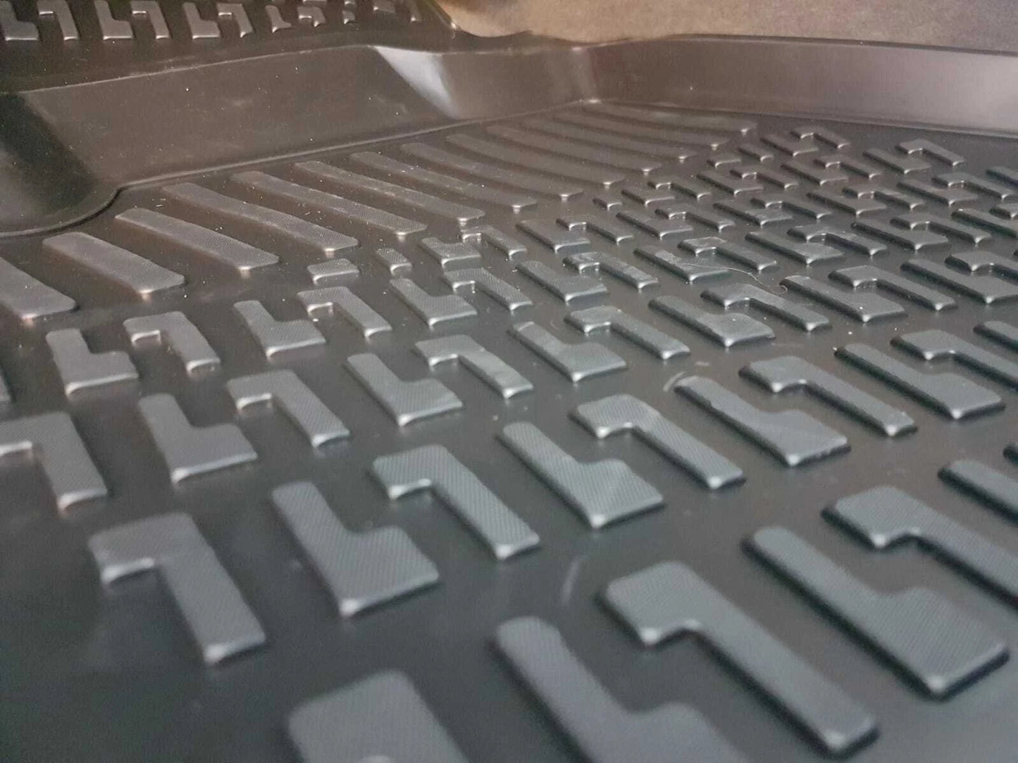 Rubber Floor Mats Tailored Deep Tray VW AMAROK DOUBLE CAB 2019 TO 2022