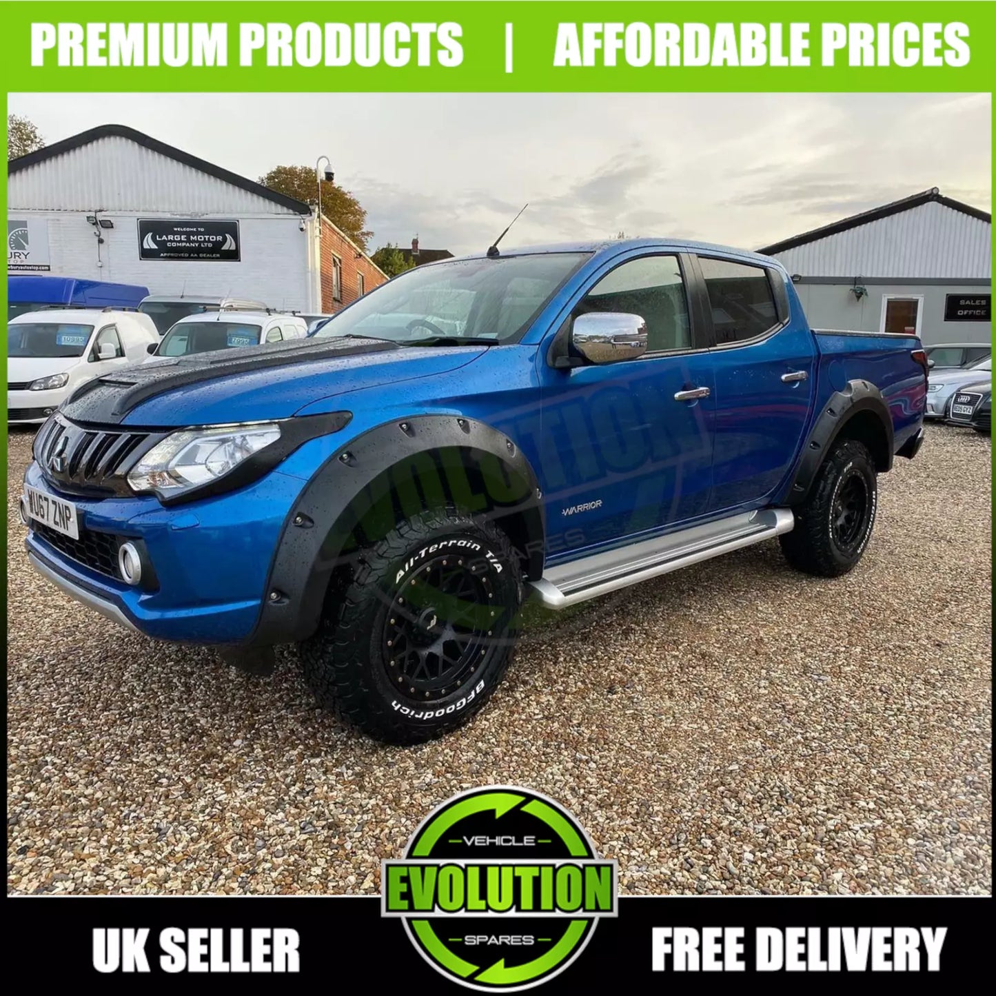 For Mitsubishi L200 Series 5 2015-19 Wide Wheel Arches Extensions Fender Flares
