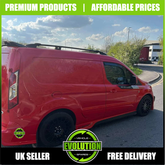 TO FIT FORD TRANSIT CONNECT SWB 2013+ ROOF RACK RAILS BARS OEM QUALITY BLACK