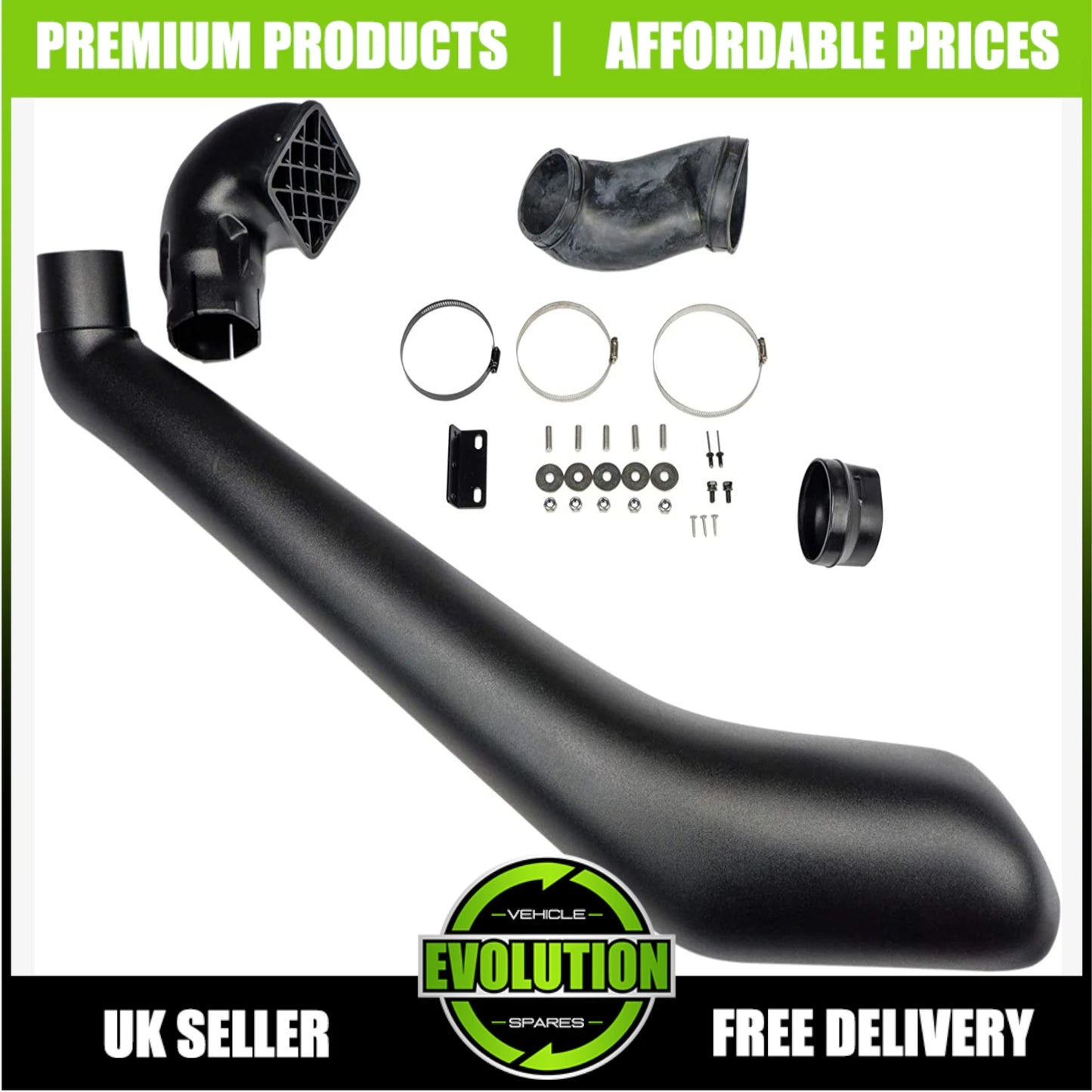 To fit Mitsubishi L200 2015-2019 MK5 Series 5 Snorkel Raised Air Intake Flow