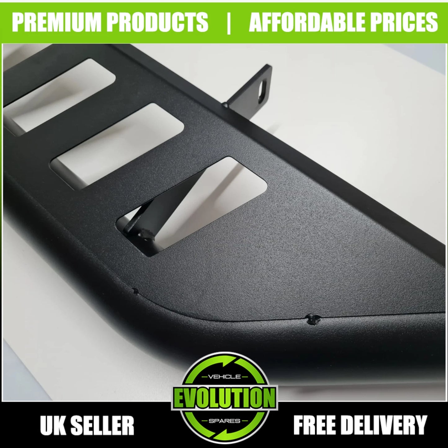 BLACK NUDGE A-BAR BULL BAR GUARD CITY AXLE TO FIT VW AMAROK 2010-2016