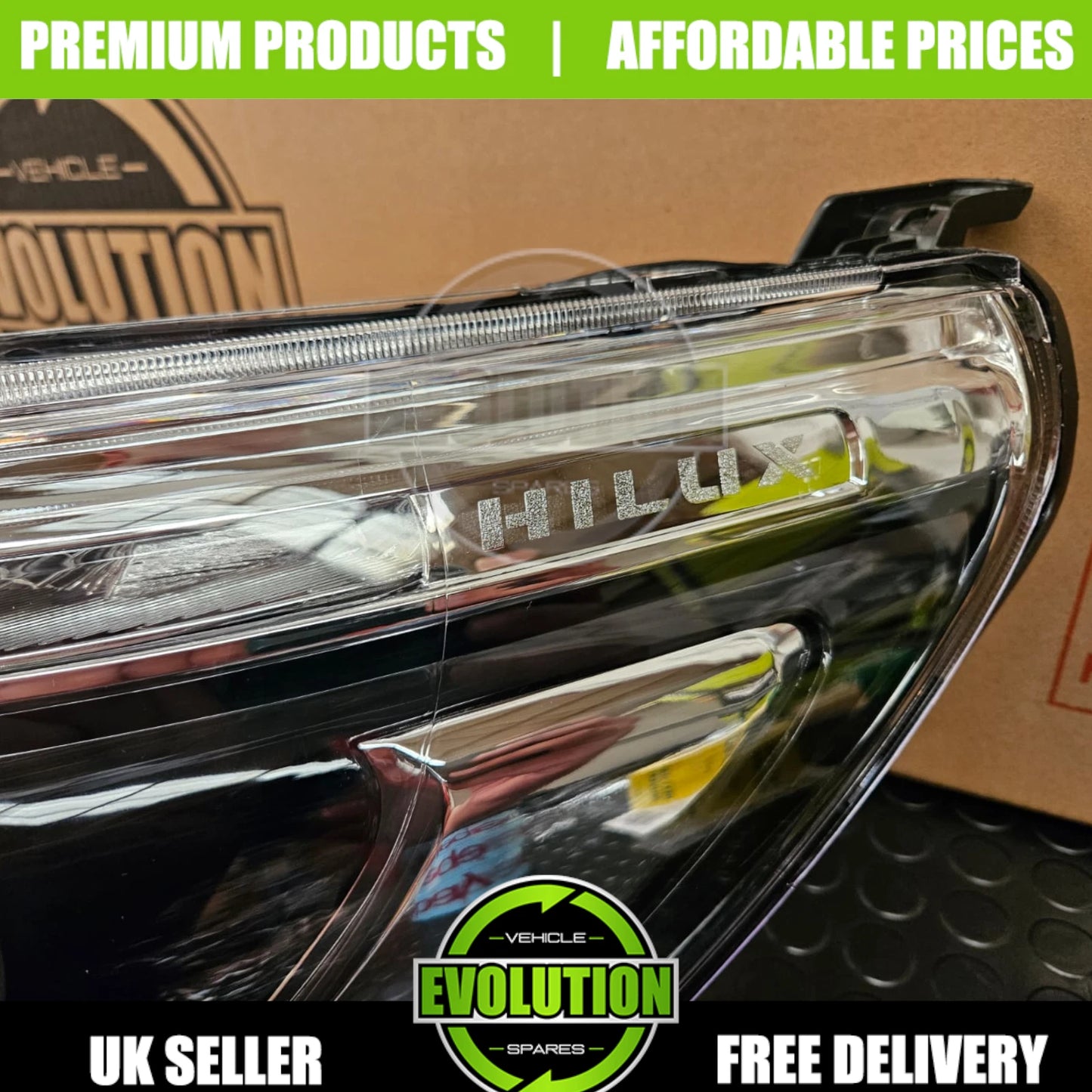 Headlight Headlamp LED DRL Passenger Left Replacement Toyota Hilux 2016-2020 MK8