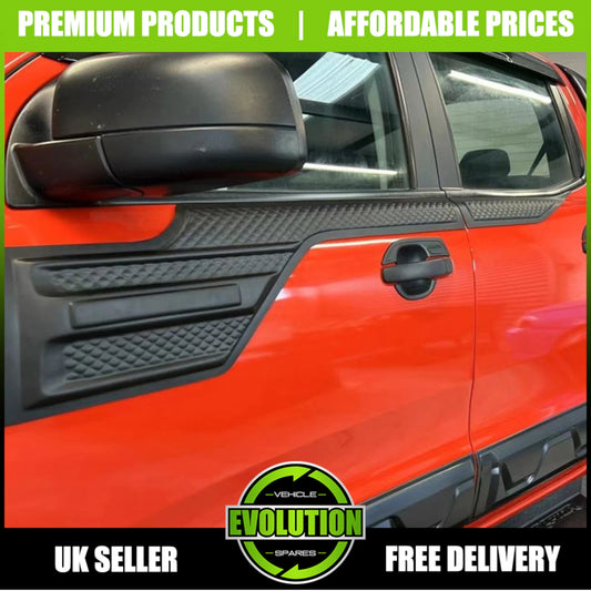 DOOR TRIM MOULDING CLADDING BODY KIT 4 PIECE FOR FORD RANGER T6 T7 T8 2013-2022