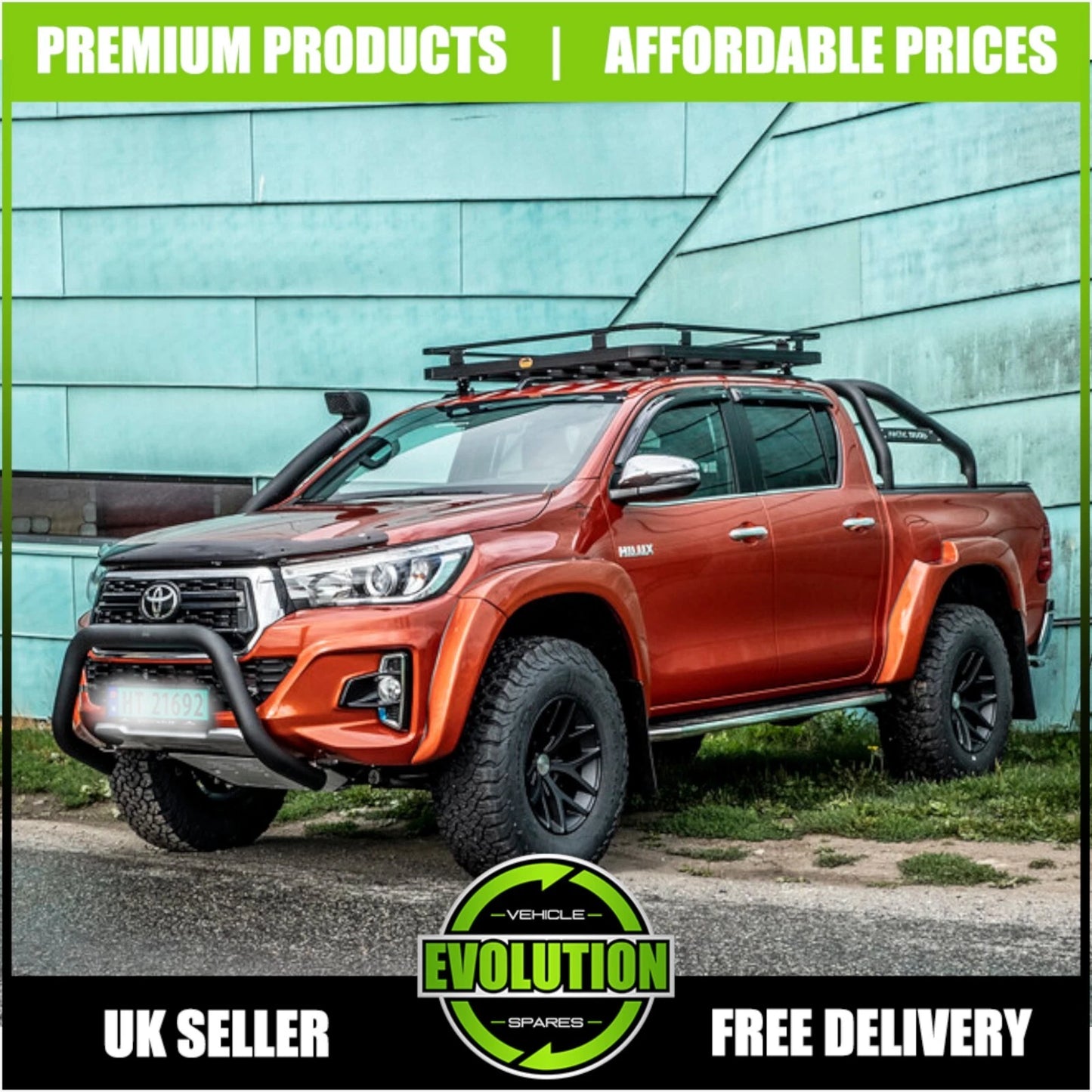BLACK AXLE NUDGE A-BAR, BULL BAR GUARD TO FIT TOYOTA HILUX 2016-2020