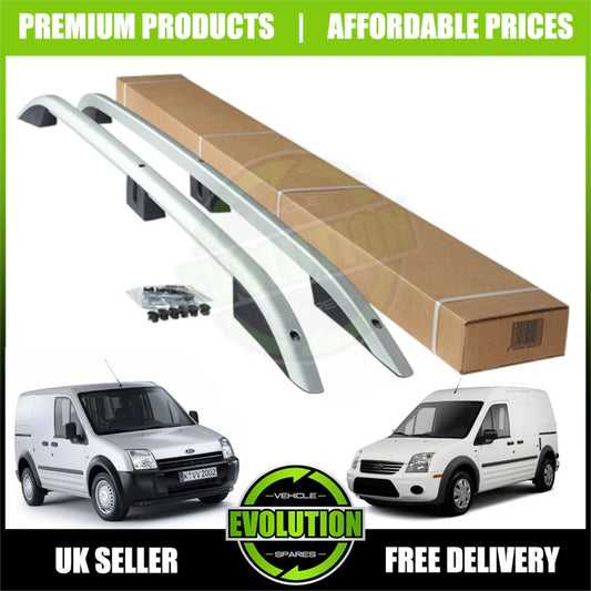 ROOF RAILS BARS SILVER RACK ALUMINIUM FOR FORD TRANSIT CONNECT 2003-2014 SWB