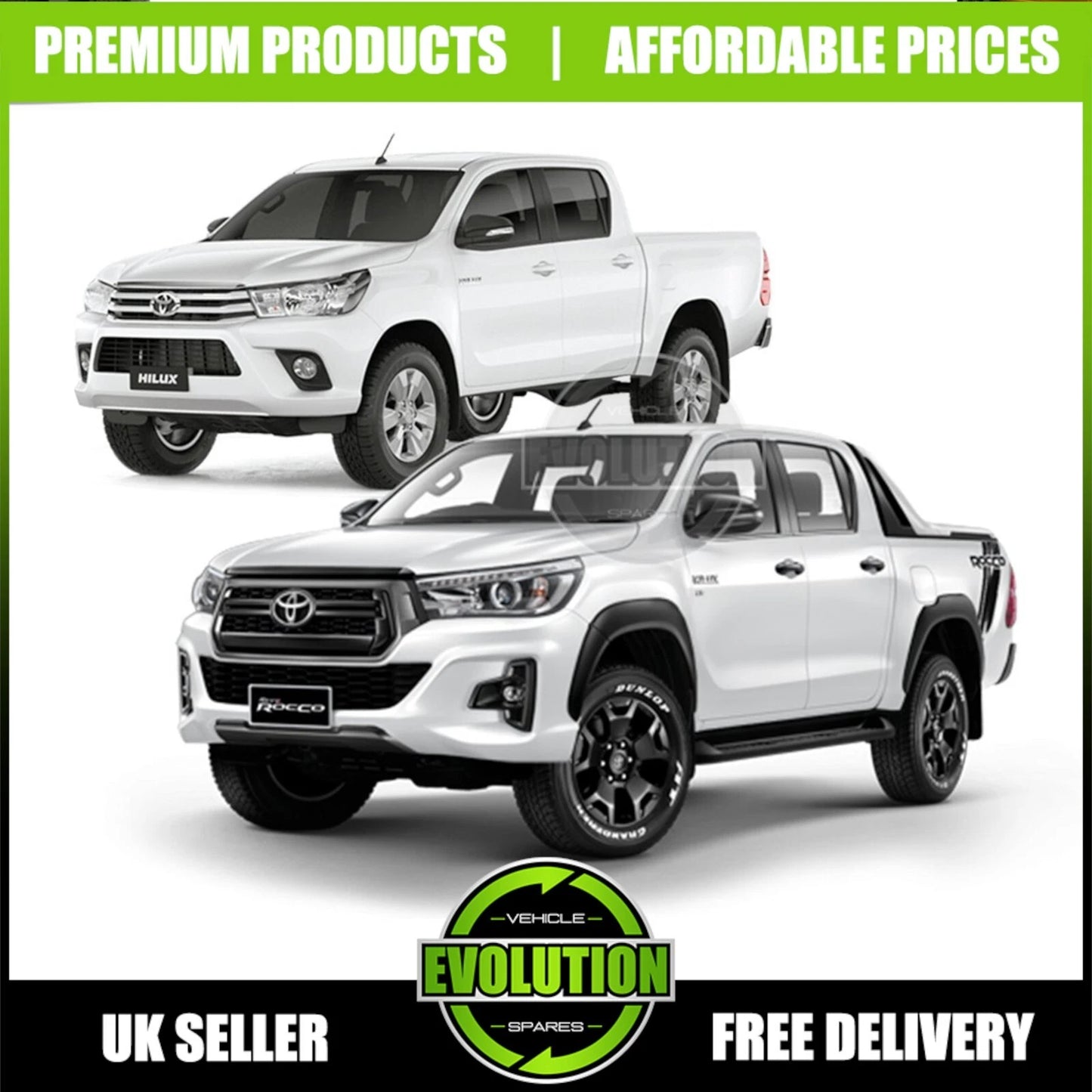 FACELIFT UPGRADE CONVERSION BODY KIT GRILLE FRONT BUMPER TOYOTA HILUX REVO  2016-2020