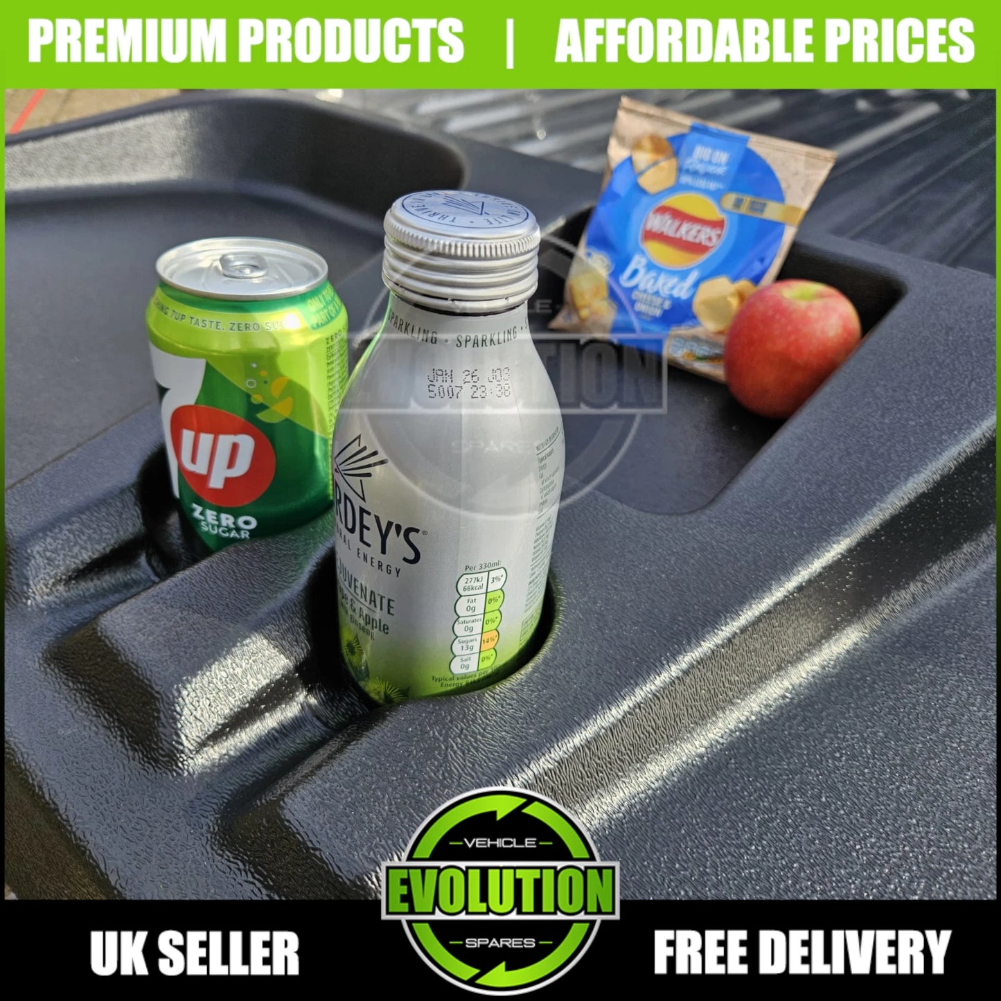 TAILGATE SEAT BENCH CHAIR CUP HOLDERS BED FOR TOYOTA HILUX 2016-2024