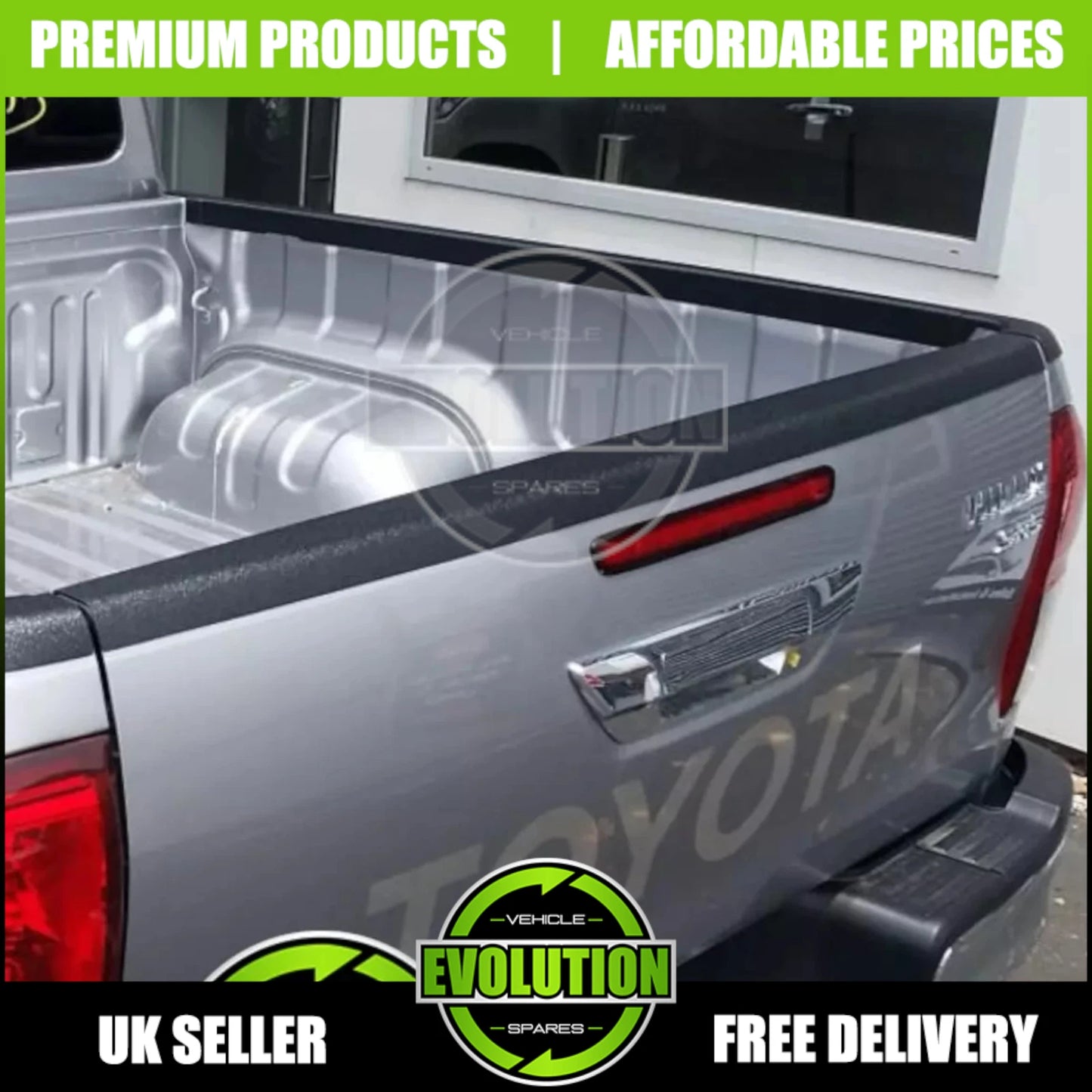 Rear Tailgate Liner Load Bed Trim Bumper Protector For Toyota Hilux 2016-2020