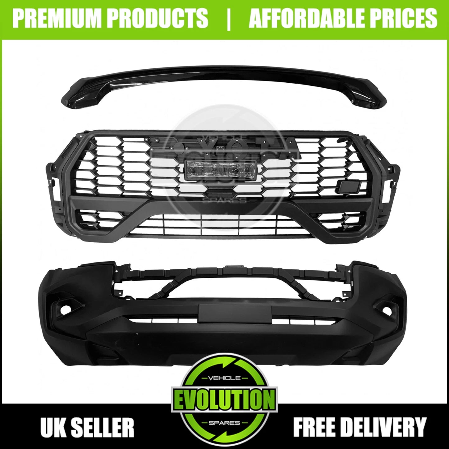 GR SPORT BODY KIT FRONT BUMPER WHEEL ARCHES BODY FOR TOYOTA HILUX MK9 2021+