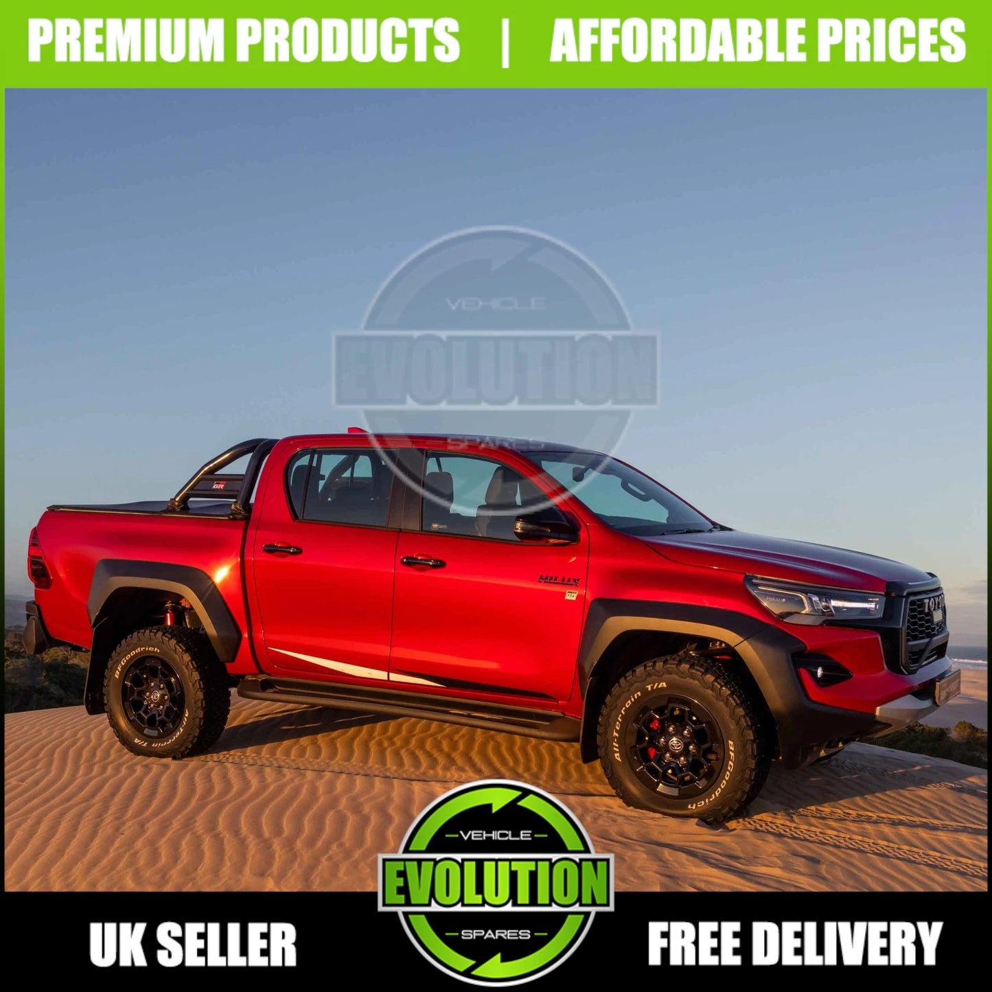 GR SPORT BODY KIT FRONT BUMPER WHEEL ARCHES BODY FOR TOYOTA HILUX MK9 2021+