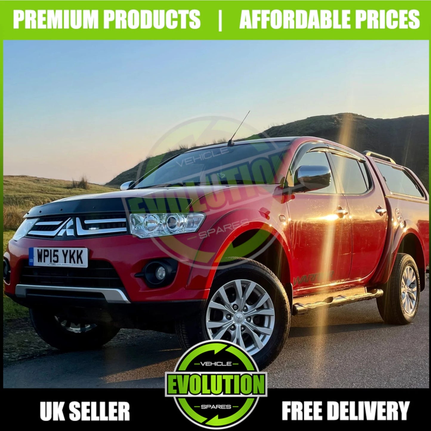 MITSUBISHI L200 2007-2015 BONNET GUARD BUG DEFLECTOR PROTECTOR BRAND NEW