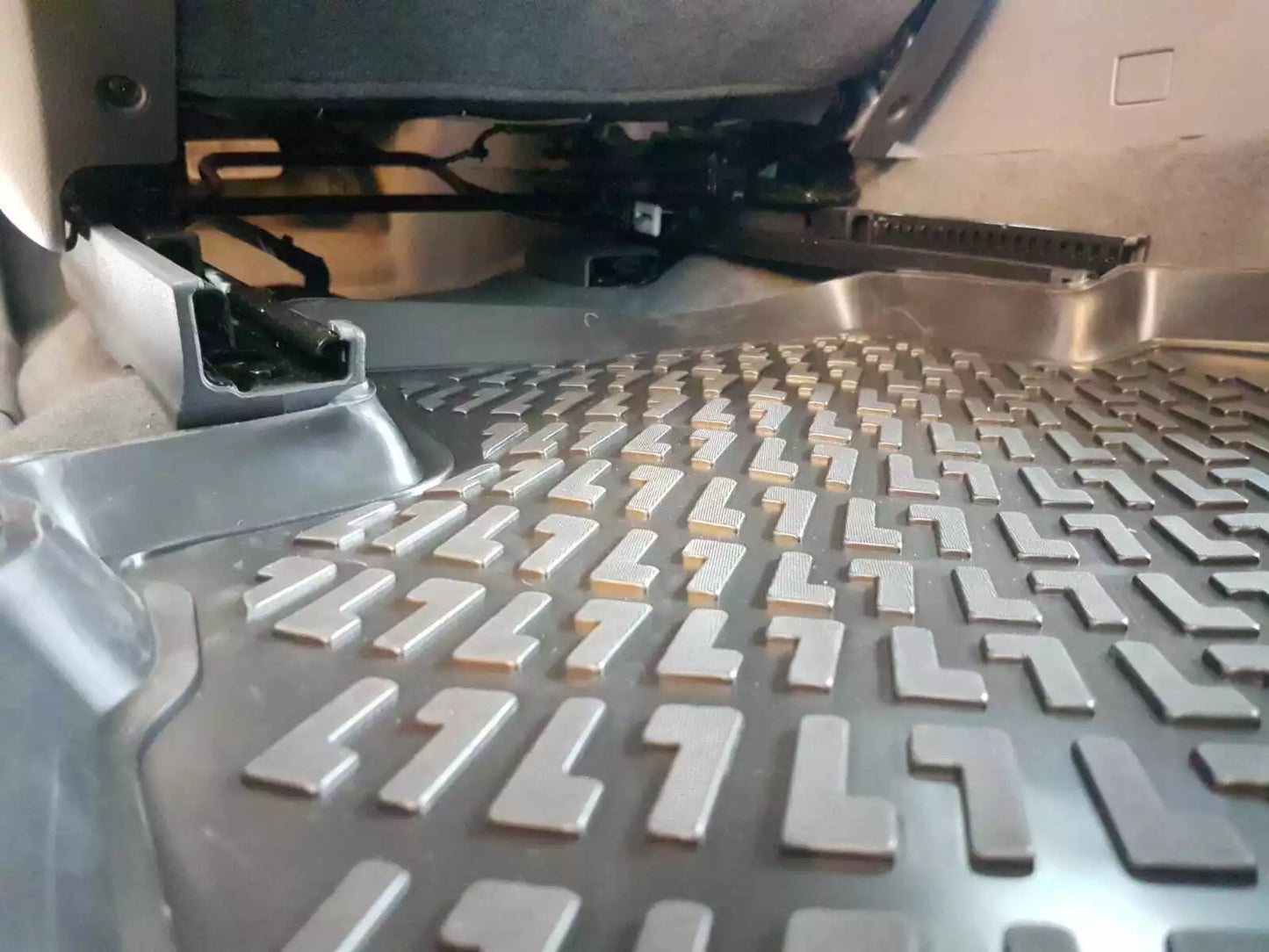 Rubber Floor Mats Tailored Deep Tray VW AMAROK DOUBLE CAB 2019 TO 2022
