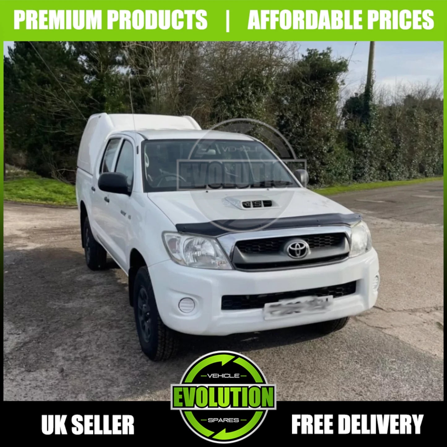 BONNET GUARD BUG DEFLECTOR BRA GLOSS PROTECTOR FITS TOYOTA HILUX 2005-2011