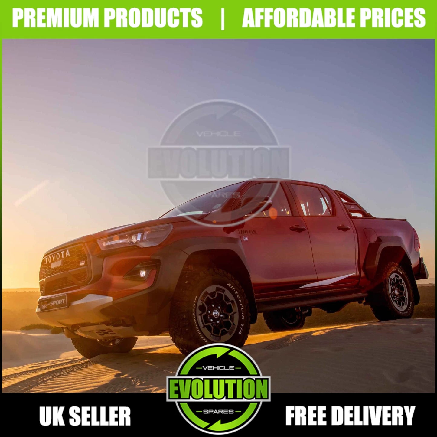 GR SPORT BODY KIT FRONT BUMPER WHEEL ARCHES BODY FOR TOYOTA HILUX MK9 2021+