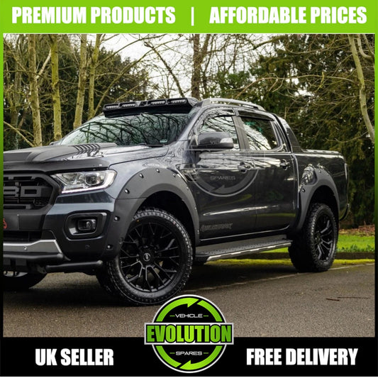 Wide Wheel Arches Fender Flares Matte Black To Fit FORD RANGER 2016-2019 T7