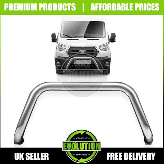 New It's free to sell on eBay Excludes Vehicles and business sellers Sell one like this  Share BULL BAR STEEL CHROME AXLE NUDGE A-BAR GUARD FIT FORD TRANSIT 2014 - 2021 MK8