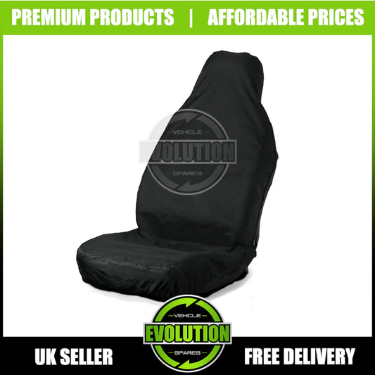 FITS FORD TRANSIT CUSTOM HEAVY DUTY BLACK DRIVERS SINGLE SEAT COVER WATERPROOF