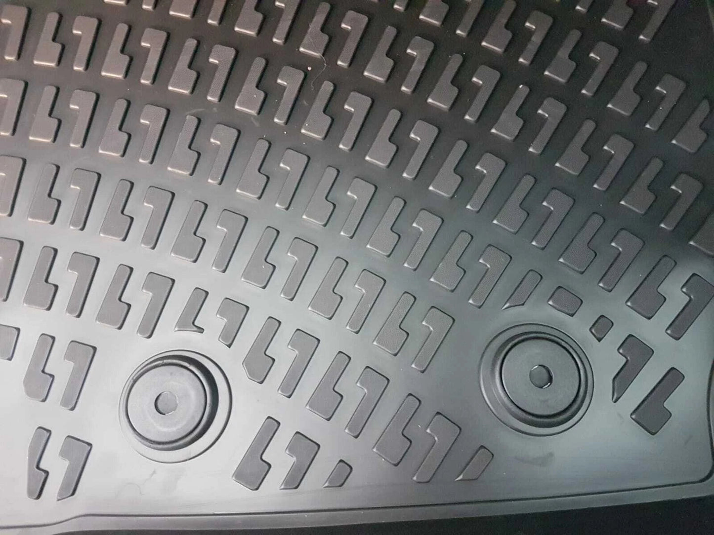 Rubber Floor Mats Tailored Deep Tray VW AMAROK DOUBLE CAB 2019 TO 2022