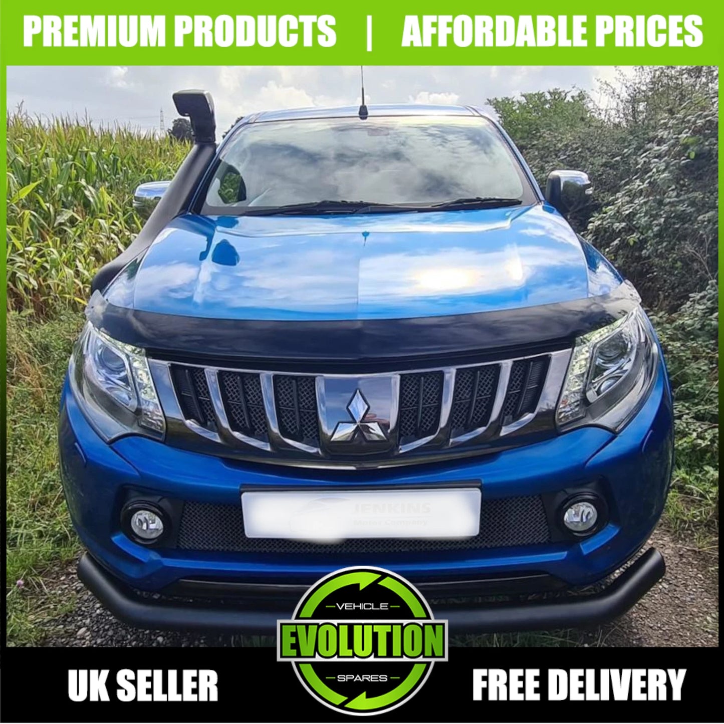 To fit Mitsubishi L200 2015-2019 MK5 Series 5 Snorkel Raised Air Intake Flow