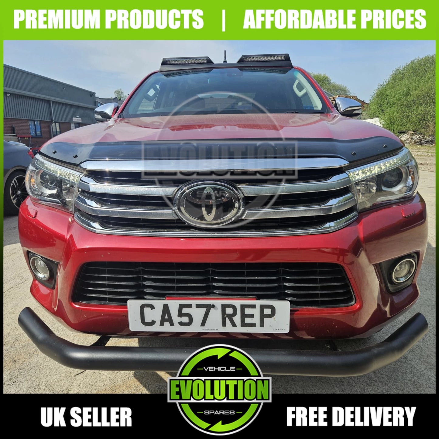 Roof Light Pod Bar LED Lamp off road spoiler For TOYOTA HILUX REVO MK8 2016-2020