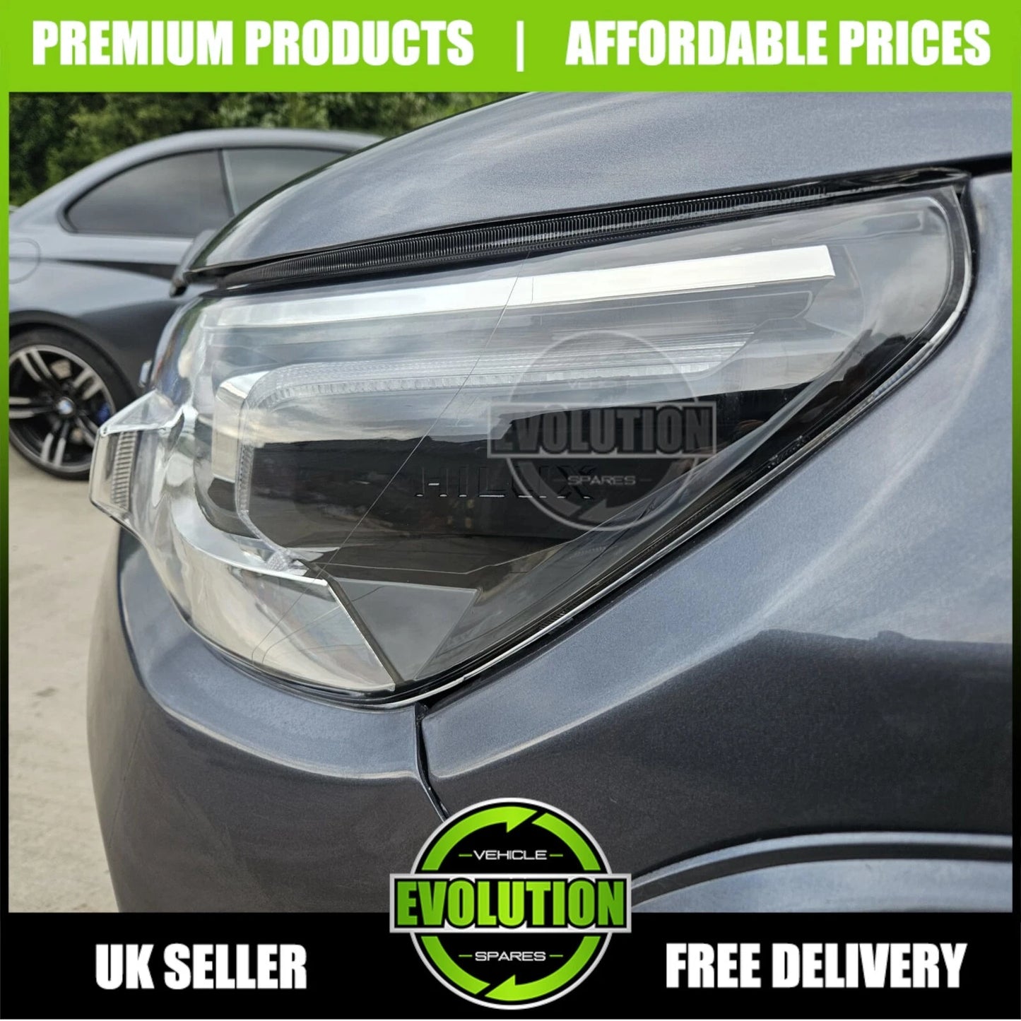 Headlight Headlamp LED DRL Passenger Left Replacement Toyota Hilux 2020-2024 on MK9