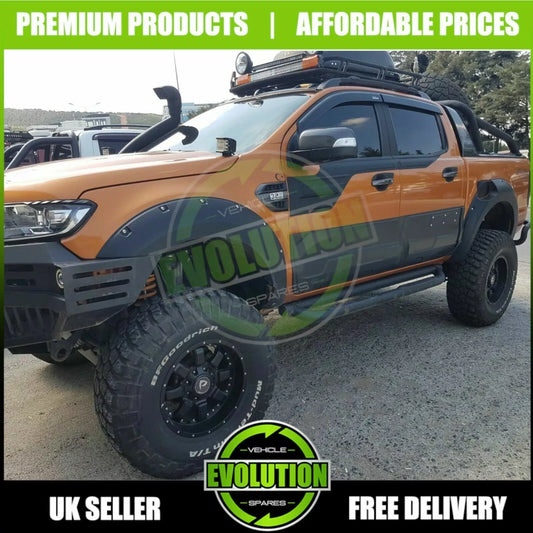 WIDE BODY WHEEL ARCH ARCHES & DOOR CLADDING TO FIT FORD RANGER  2015-2022 T7 T8
