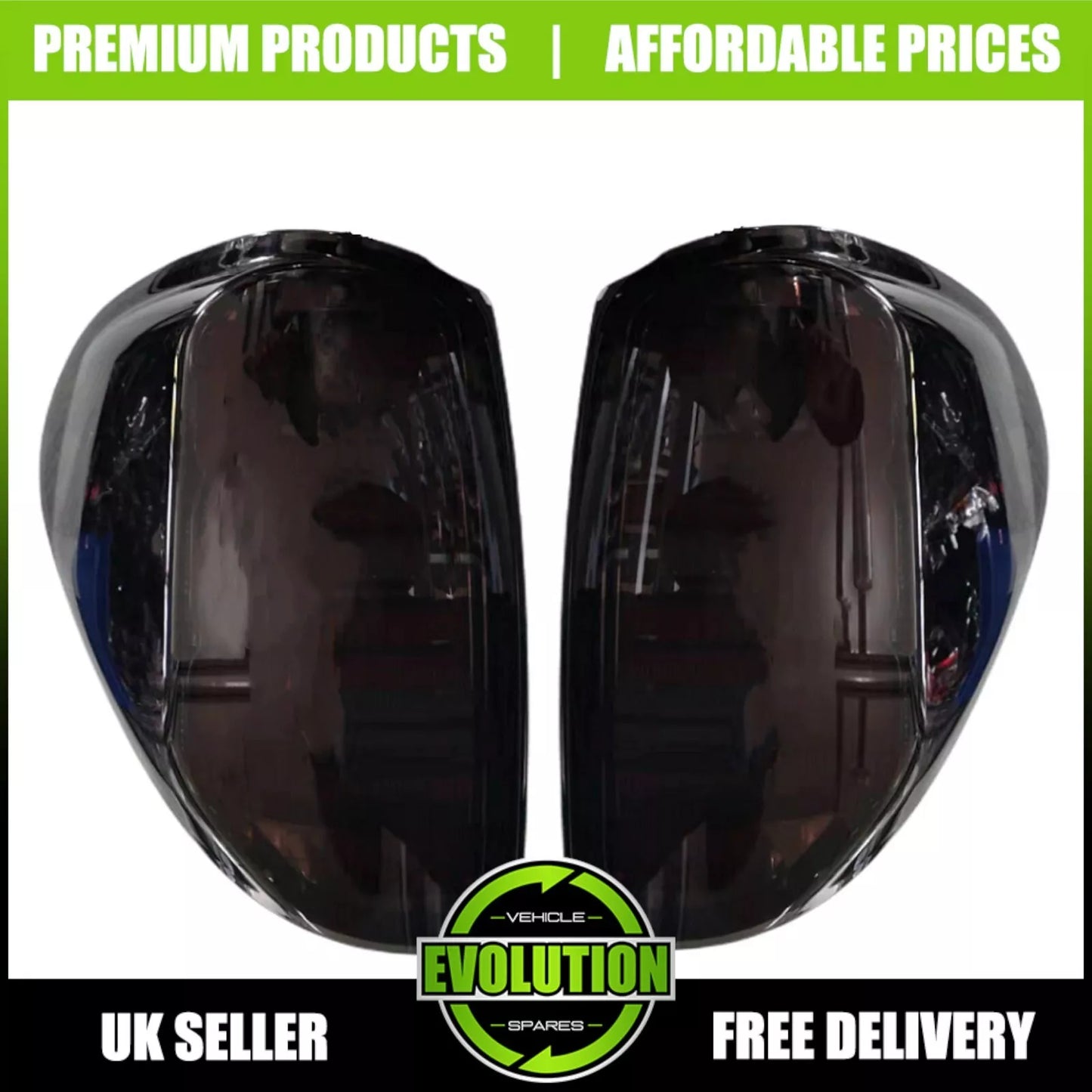 LED Rear back Lights For Mitsubishi L200 2005-14 Smoked black back light