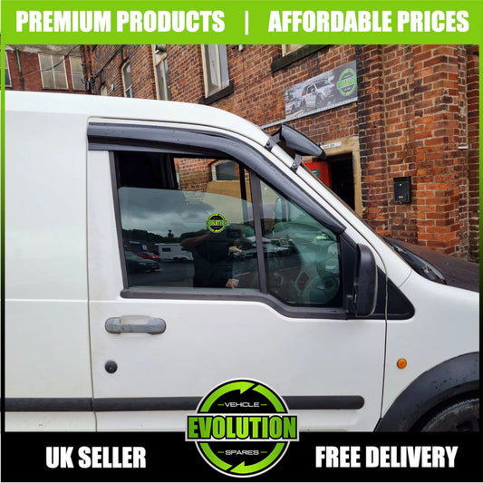 WIND RAIN SMOKE DEFLECTORS VISORS FITS FORD TRANSIT CONNECT 04-13 EXTERNAL FIT