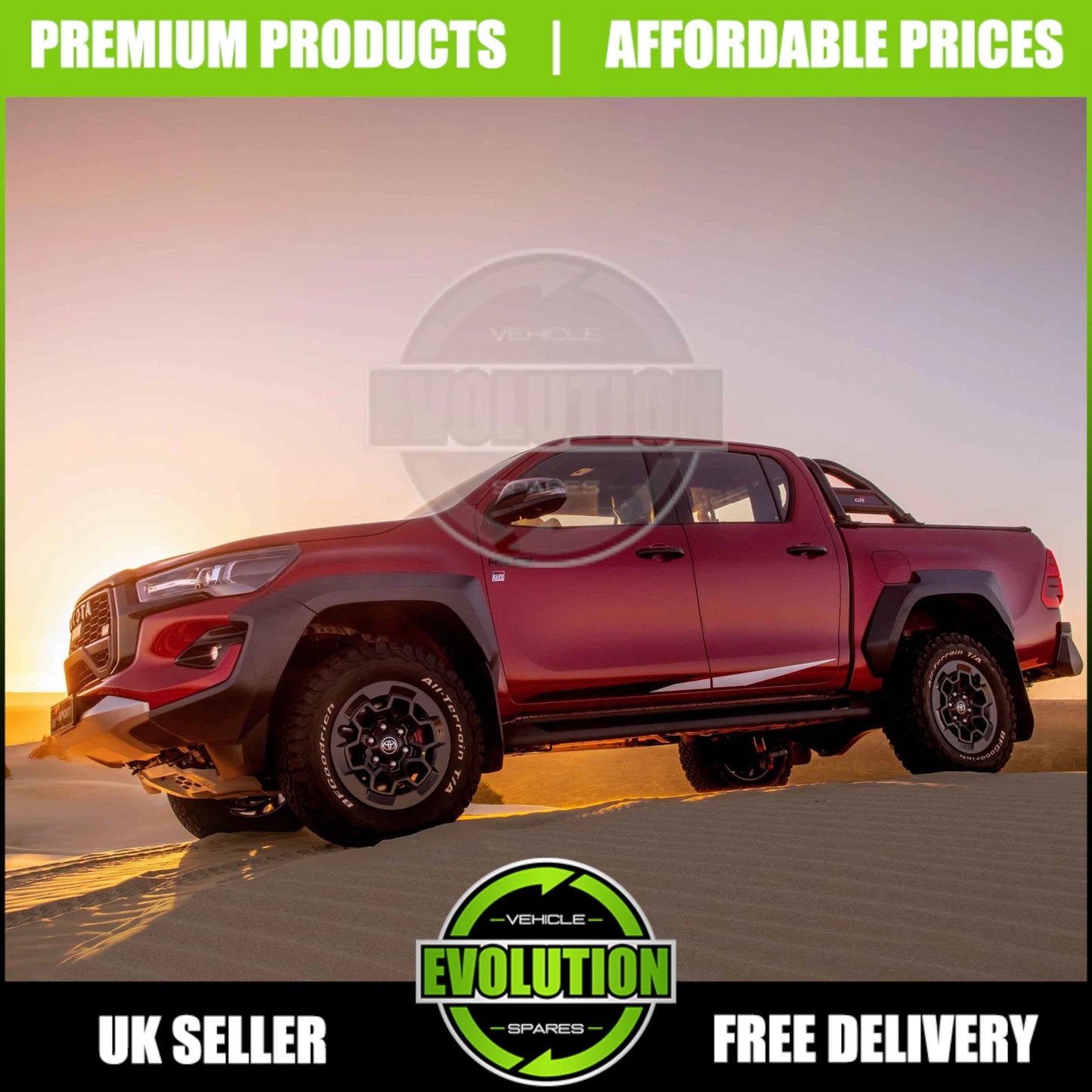 GR SPORT BODY KIT FRONT BUMPER WHEEL ARCHES BODY FOR TOYOTA HILUX MK9 2021+