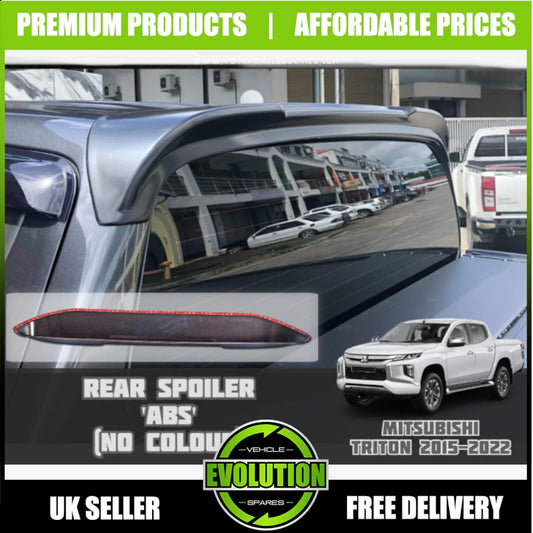 Rear Spoiler Matte Black To Fit Mitsubishi Pickup L200 2019-2022 SERIES 6