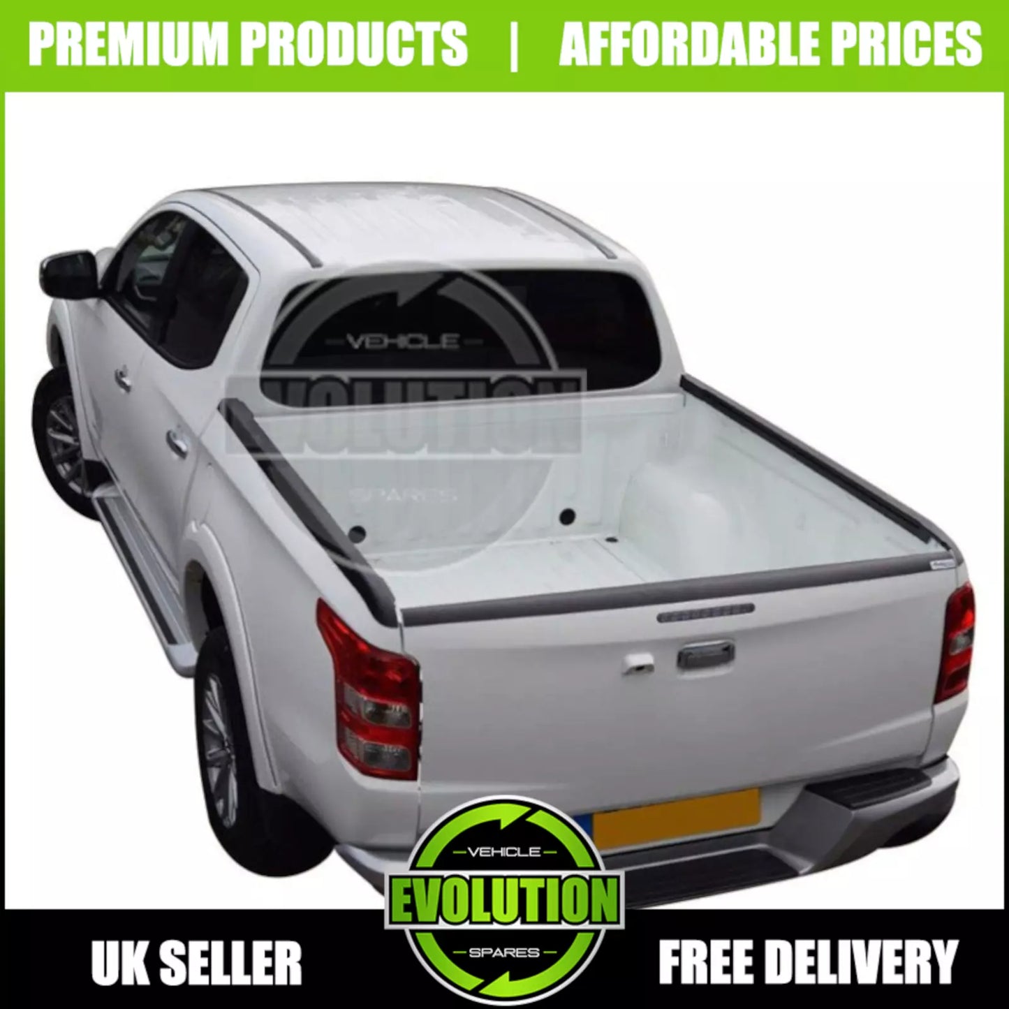 LOAD BED RAIL CAPS PROTECTOR 3 PIECE TAILGATE MITSUBISHI L200 TRITON 2015-2023