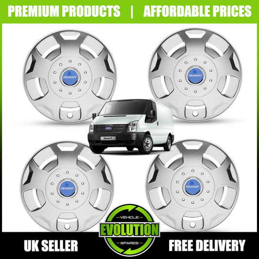 New It's free to sell on eBay Excludes Vehicles and business sellers Sell one like this  Share 15" WHEEL TRIMS TO FIT FORD TRANSIT VAN SET OF 4 2000-2018 MK6 MK7 MK8 HUB CAPS