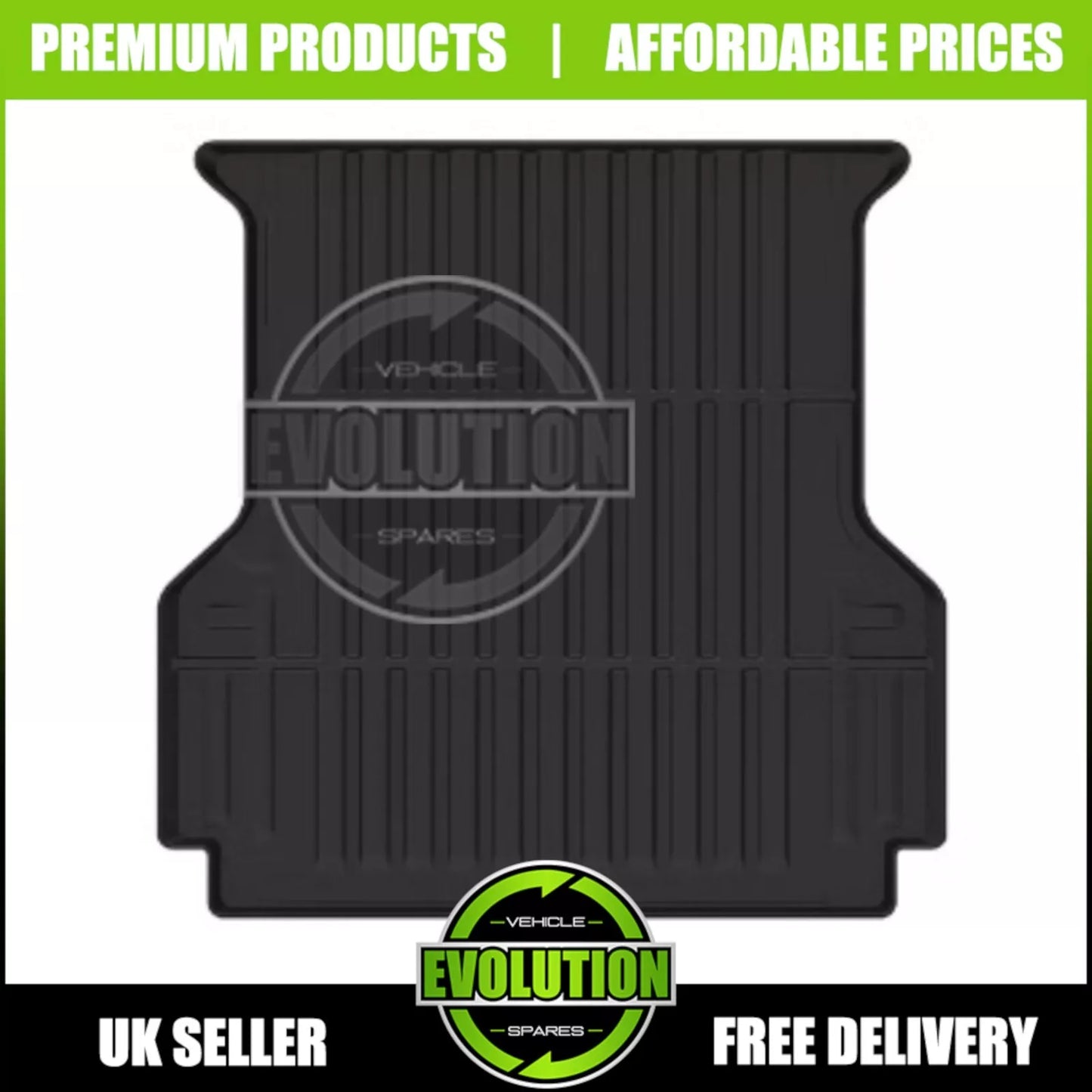 BLACK HEAVY DUTY RUBBER PICKUP TRUCK LOAD BED MAT LINER FOR VW AMAROK 2023+