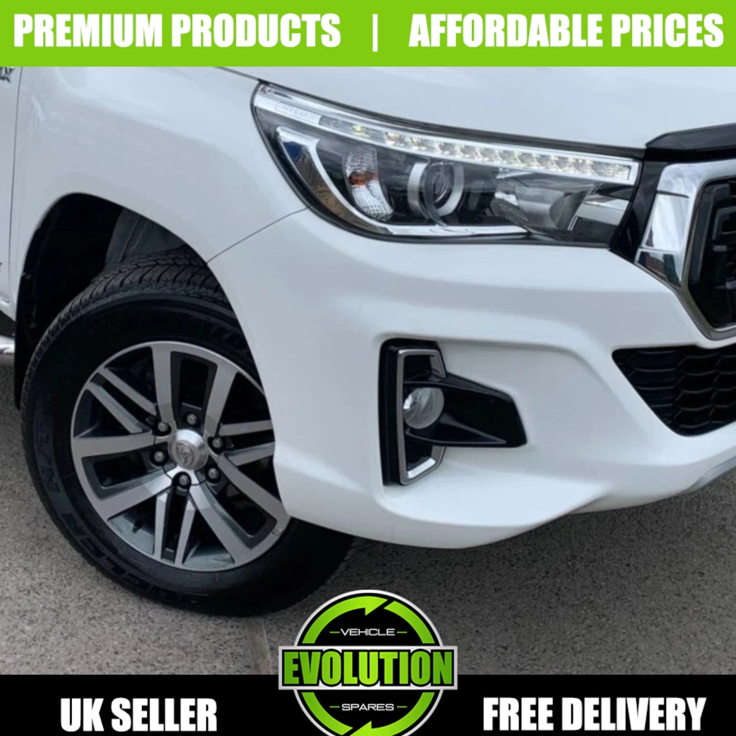 Headlight Headlamp LED DRL Drivers Right Replacement Toyota Hilux 2016-2020 MK8