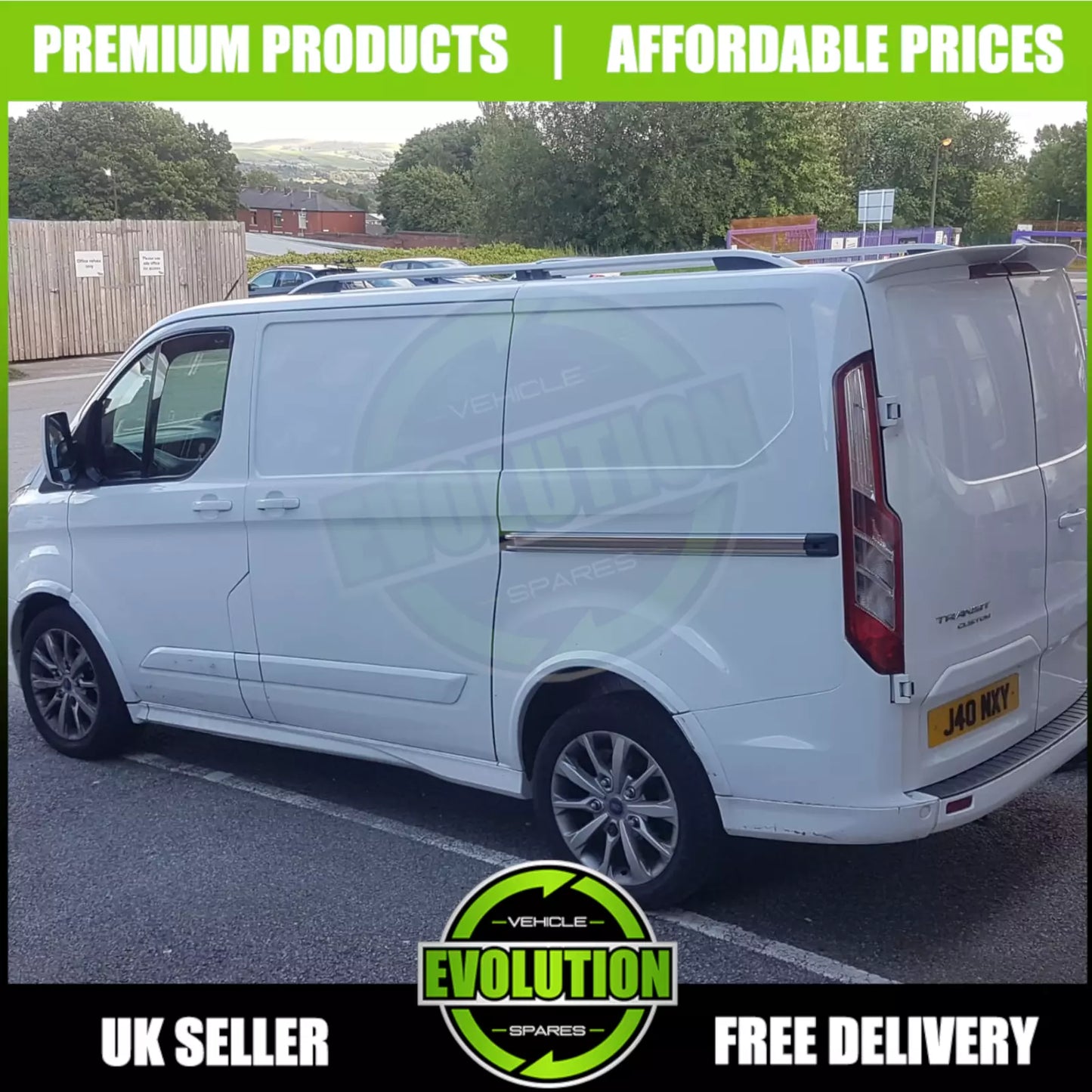 ROOF RAILS BARS SILVER RACK BAR SWB FITS FORD TRANSIT CUSTOM 2013-2022