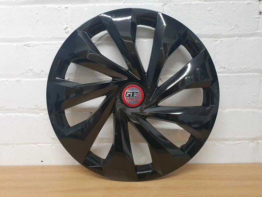 15" WHEEL TRIMS TO FIT FORD TRANSIT CUSTOM 2013-2021 4 HUB CAPS GLOSS BLACK