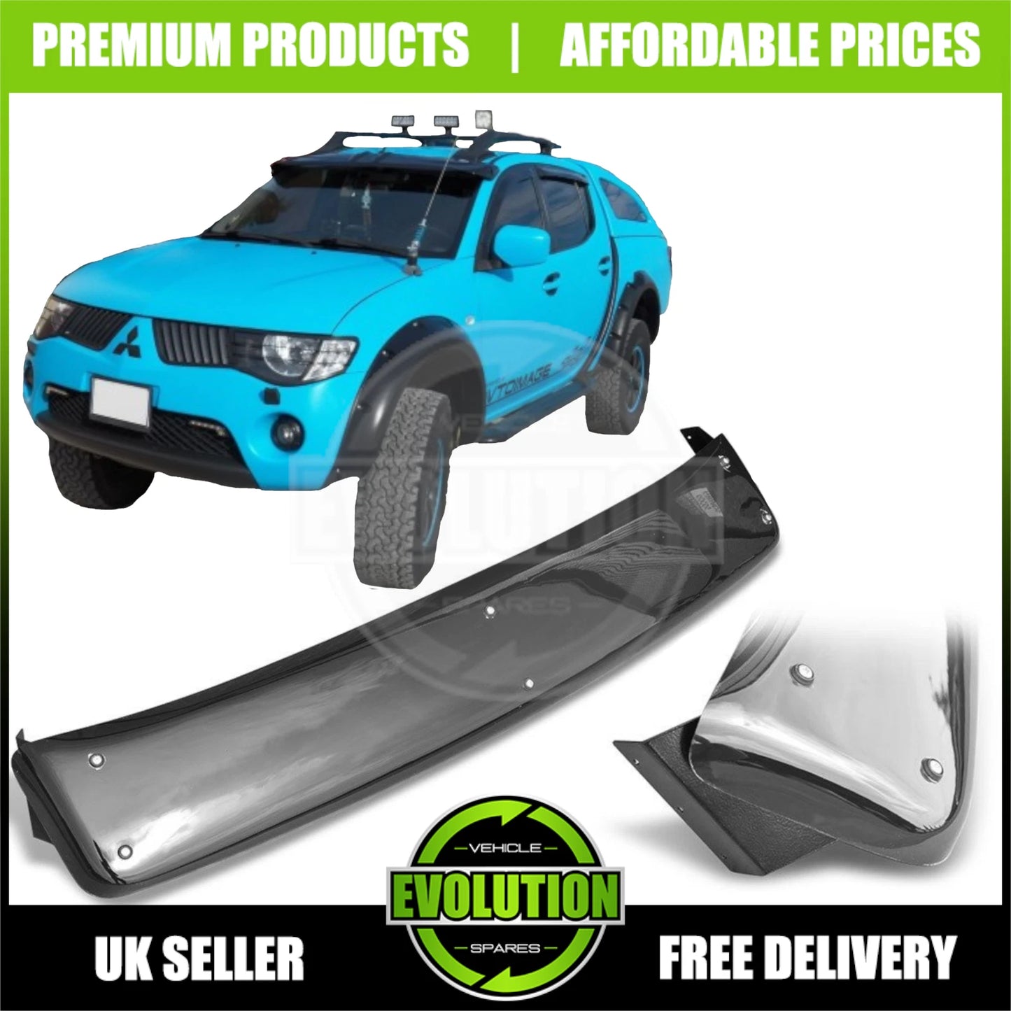 SUN VISOR BUG DEFLECTOR WIND SUN VISOR FOR MITSUBISHI L200 1996-2007 PROTECTOR