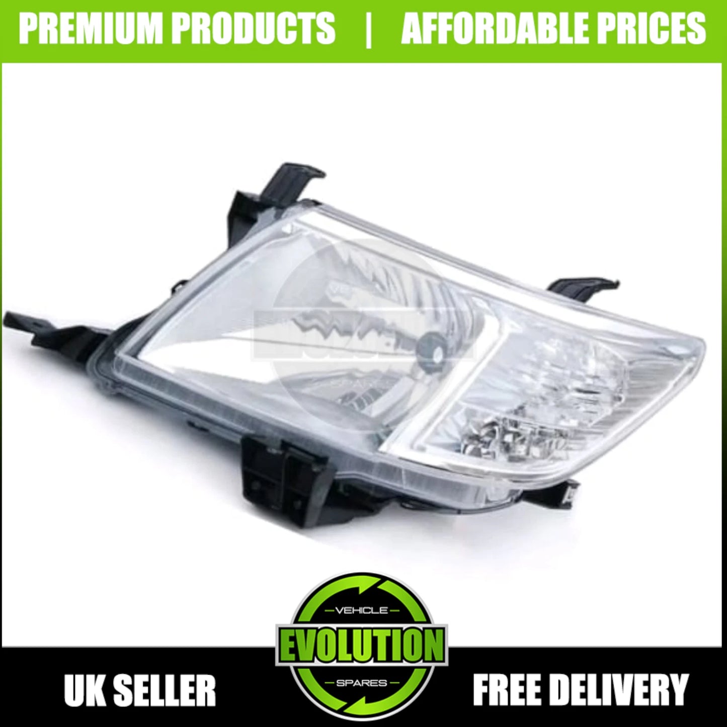PAIR LEFT RIGHT FRONT HALOGEN HEADLIGHT LAMPS FITS FOR TOYOTA HILUX 2012-2016