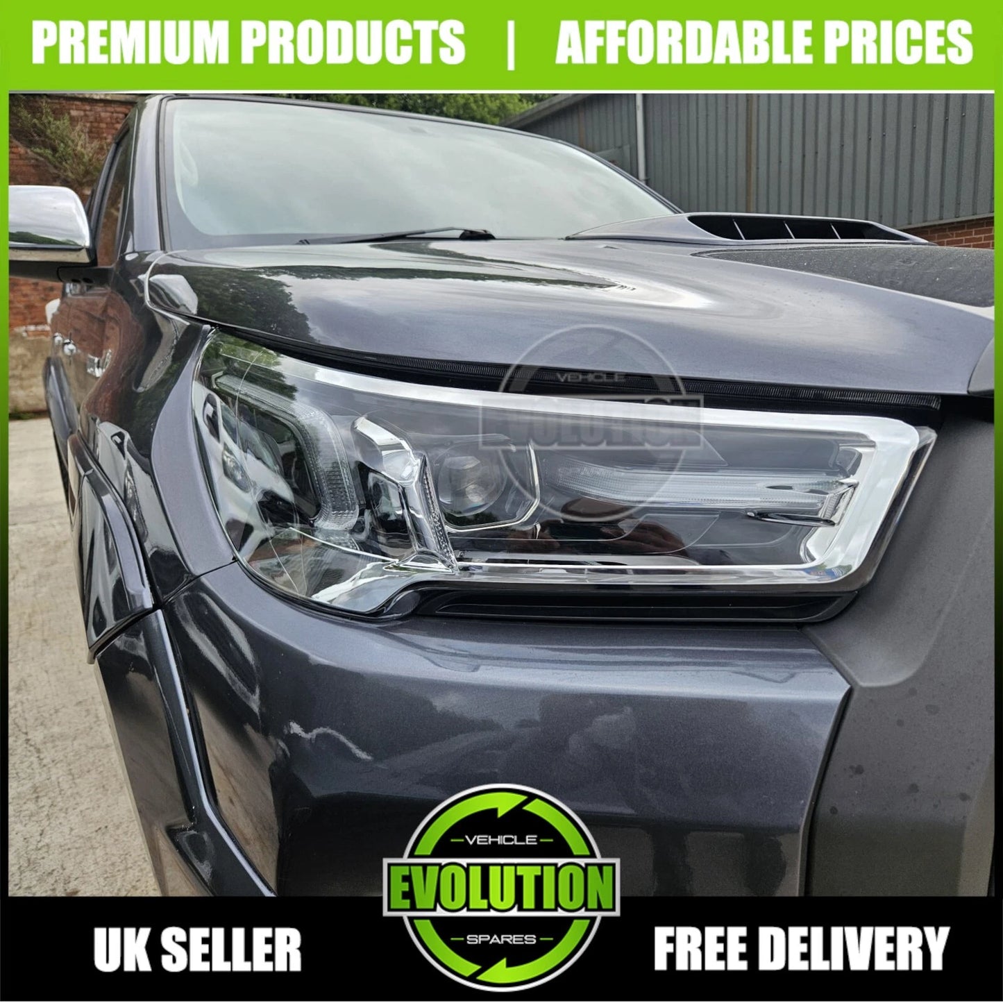 Headlight Headlamp Set Pair LED DRL Replacement Toyota Hilux 2020 on MK9