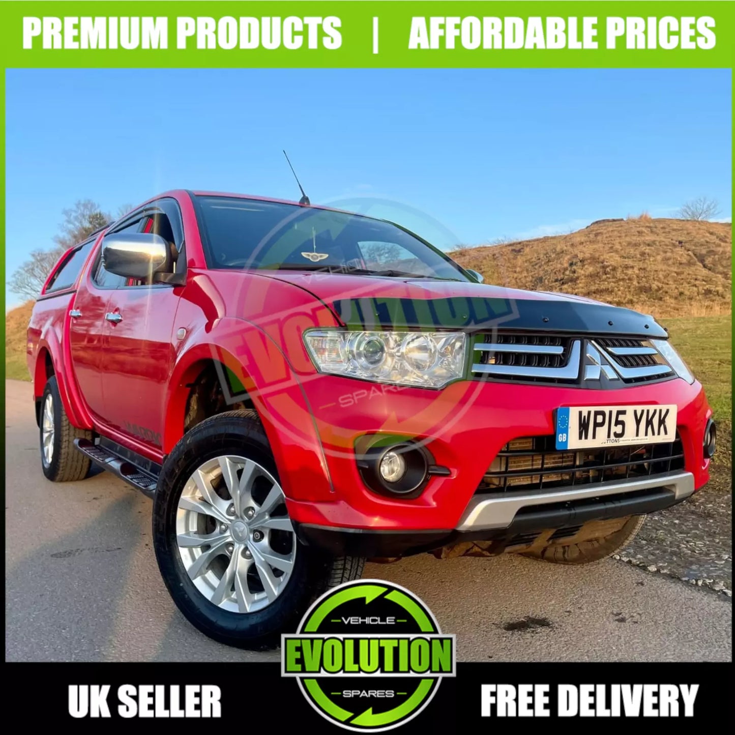 MITSUBISHI L200 2007-2015 BONNET GUARD BUG DEFLECTOR PROTECTOR BRAND NEW