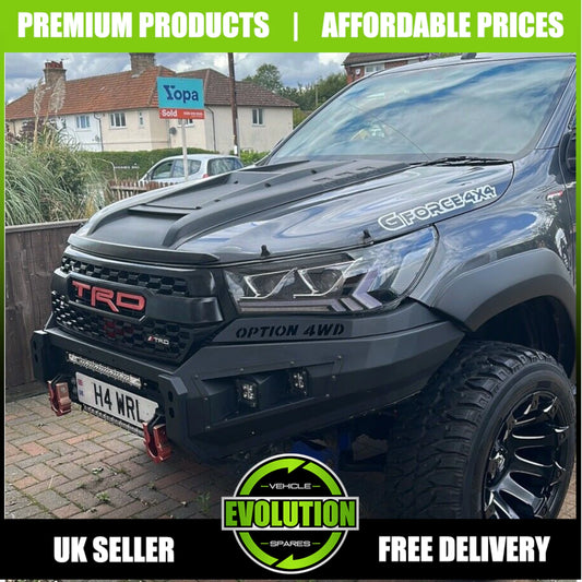 FITS TOYOTA HILUX Bonnet Scoop Grill Vent Hood Cover 2016-2020