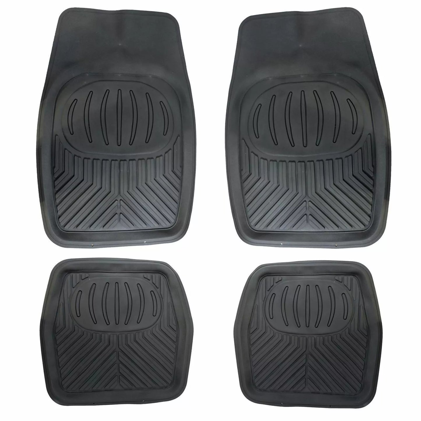 To fit Mitsubishi L200 2005-2015 Deep Tray Rubber Floor Mats Heavy Duty Mud Mats