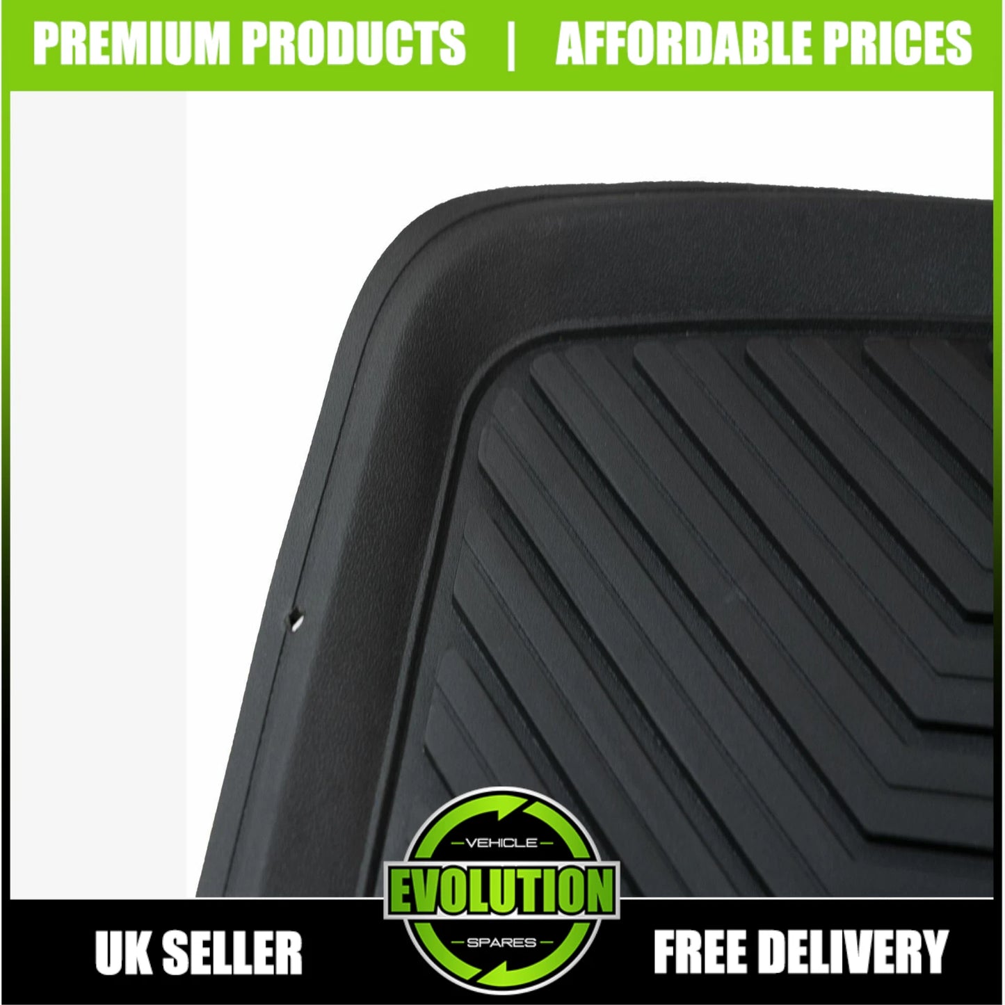To fit TOYOTA Hilux 2005-2022 Deep Tray Rubber Floor Mats Heavy Duty Mud Mats