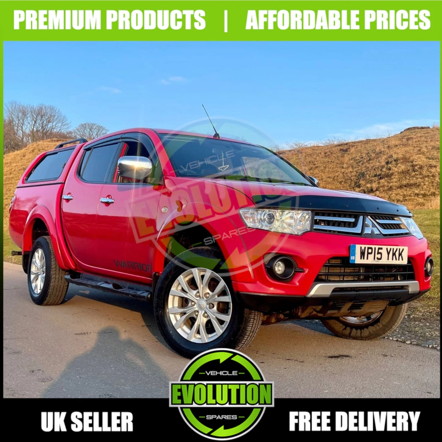 MITSUBISHI L200 2007-2015 BONNET GUARD BUG DEFLECTOR PROTECTOR BRAND NEW